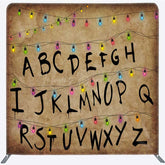 Lofaris Alphabet Lights Retro Double Side Tension Backdrop